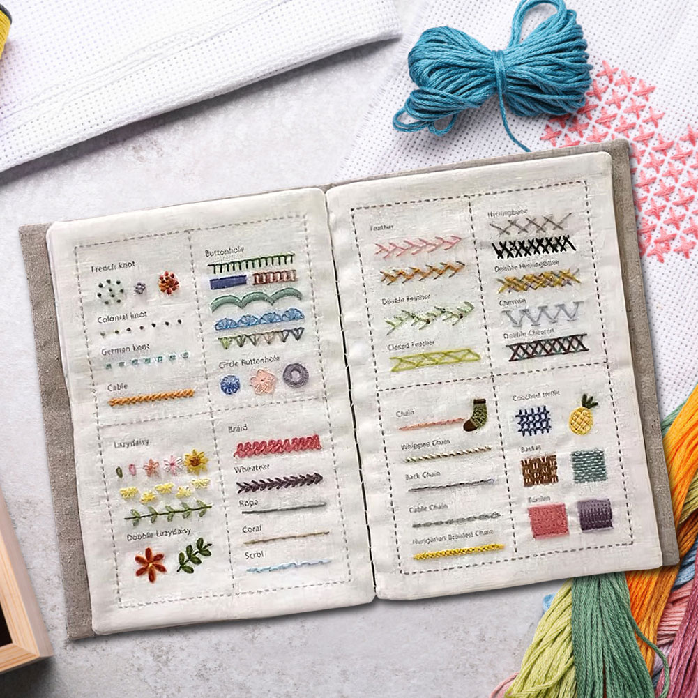Embroidery Guide Book - DIY Stitch Book A Comprehensive Guide