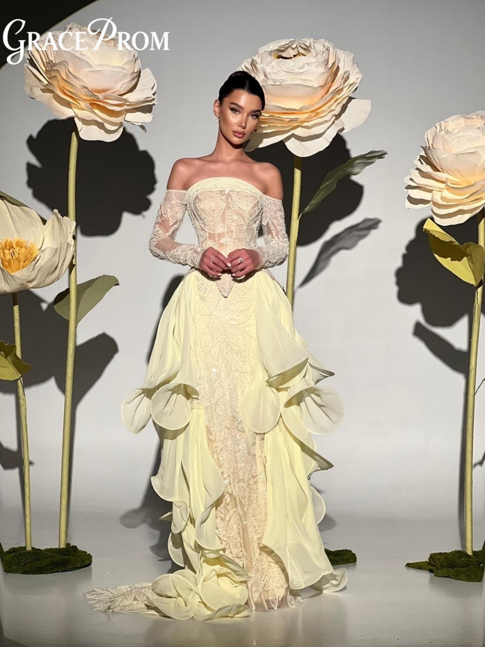 Embroidery Yellow Dress - Exquisite Butter Yellow Prom Dress 2026