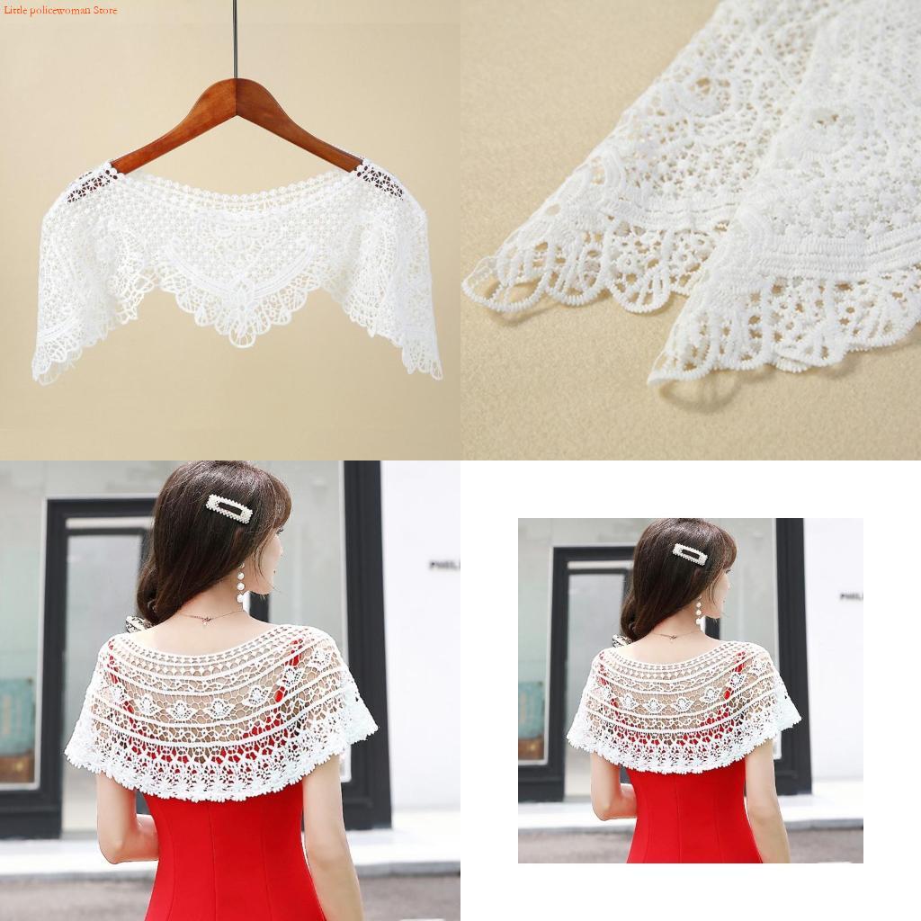Embroidery Pashmina - F92D Nữ Thêu Hoa Ren Khăn