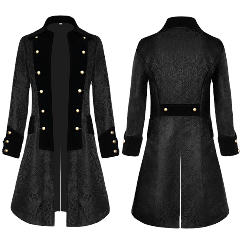 Embroidery Uniform - New Halloween Medieval Men's Uniform Jacket