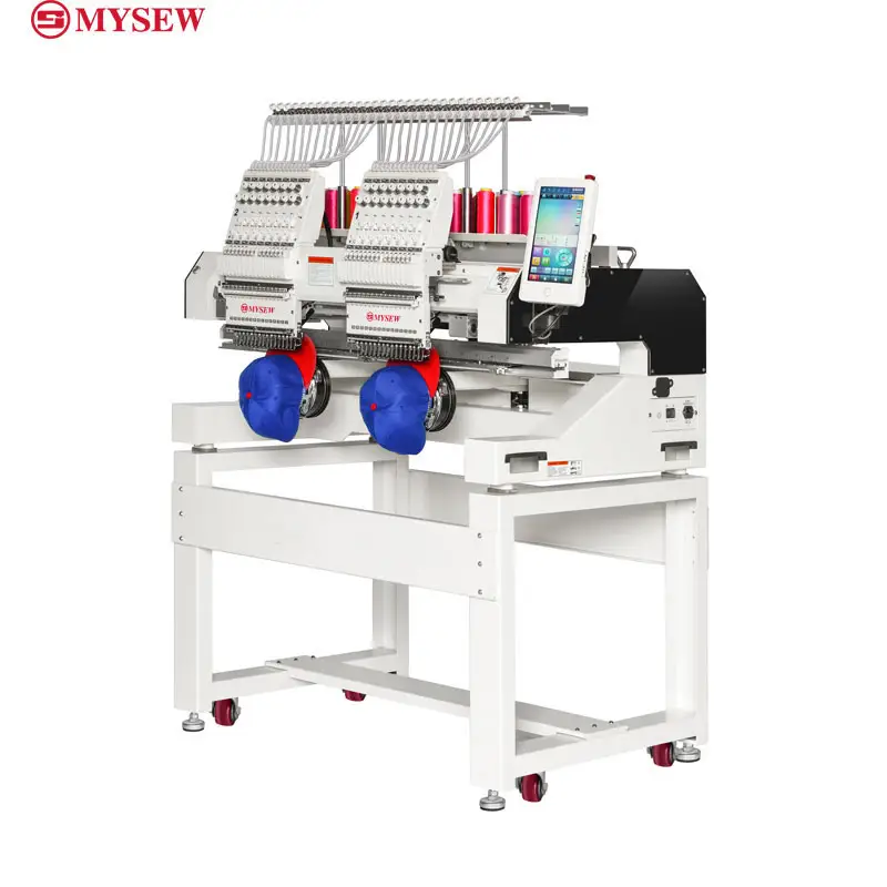 MYSEW MBC-1202/1502 2 Heads 12 - đánh giá và giá Embroidery Machine Computerized