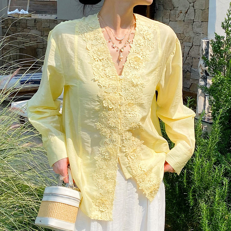 French Style Lace Embroidery S - đánh giá và giá Embroidery Yellow