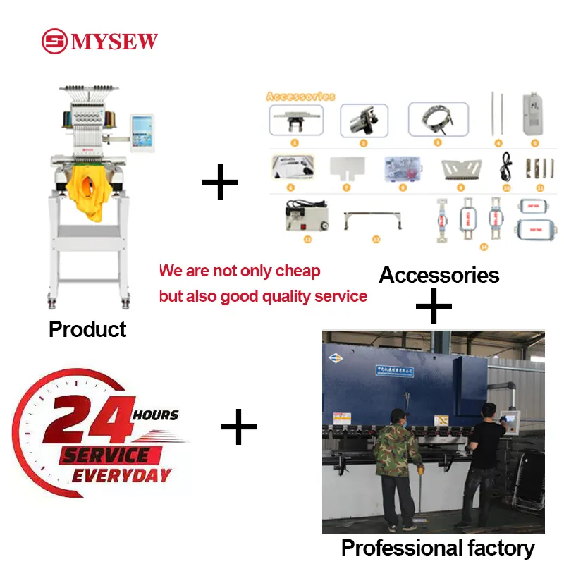 MYSEW MFS 1200 High Quality Si - đánh giá và giá Embroidery Machine Computerized