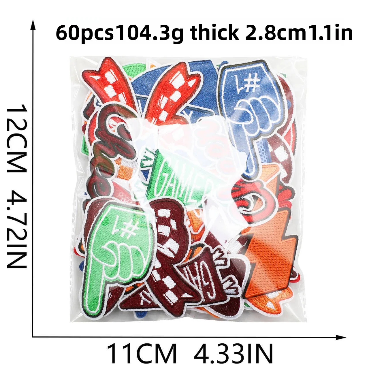 1PCS Tricolor Love Star Embroi - đánh giá và giá Embroidery Design Love