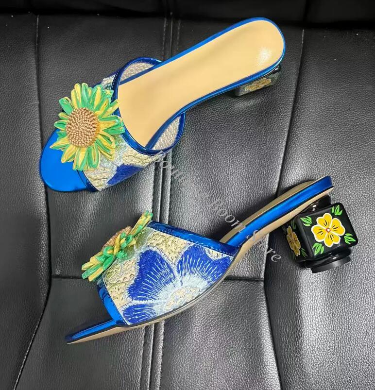 Bright Sunflower Floral Embroi - đánh giá và giá Embroidery Flower