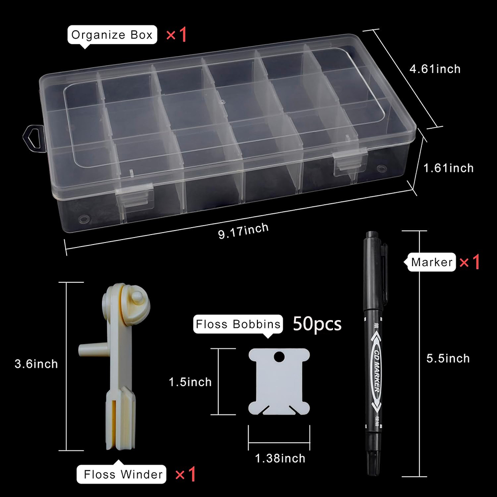 Embroidery Floss Organizer 18  - đánh giá và giá Embroidery Room
