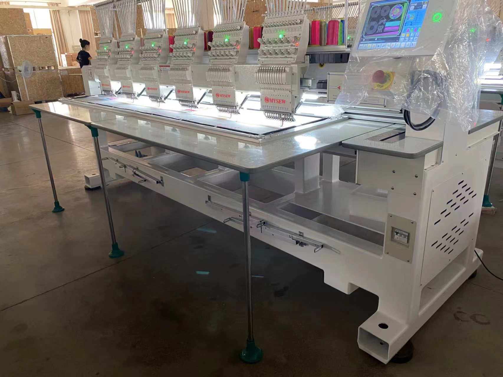 MFGS 1506 15  s 6 Head Automat - đánh giá và giá Embroidery Machine Computerized