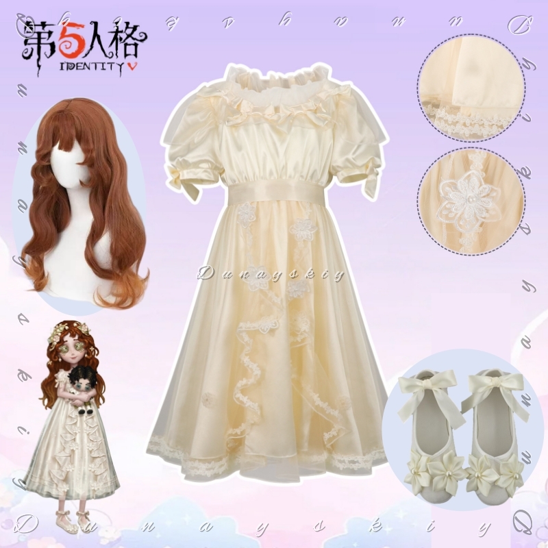 Identity V Little Girl Oedipus - đánh giá và giá Embroidery Yellow Dress