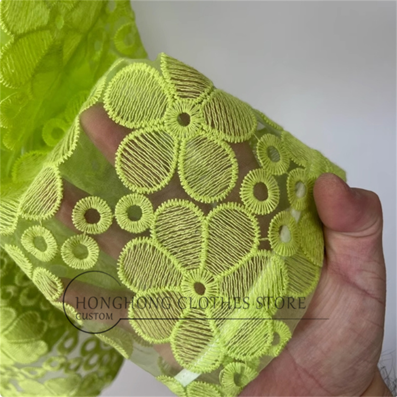Fluorescent yellow heavy embro - đánh giá và giá Embroidery Yellow