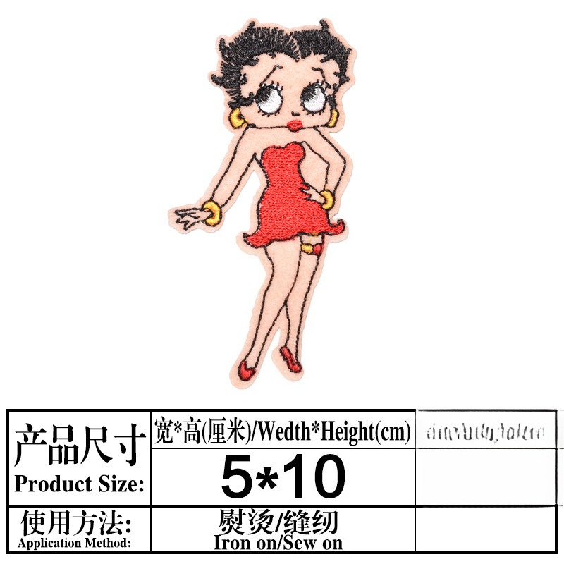 Betty Boop Patch High Color Va - đánh giá và giá Embroidery Set