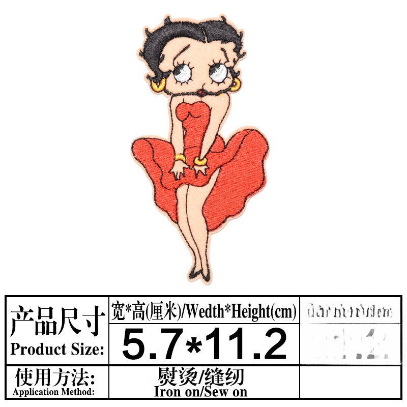Betty Boop Patch High Color Va - đánh giá và giá Embroidery Set