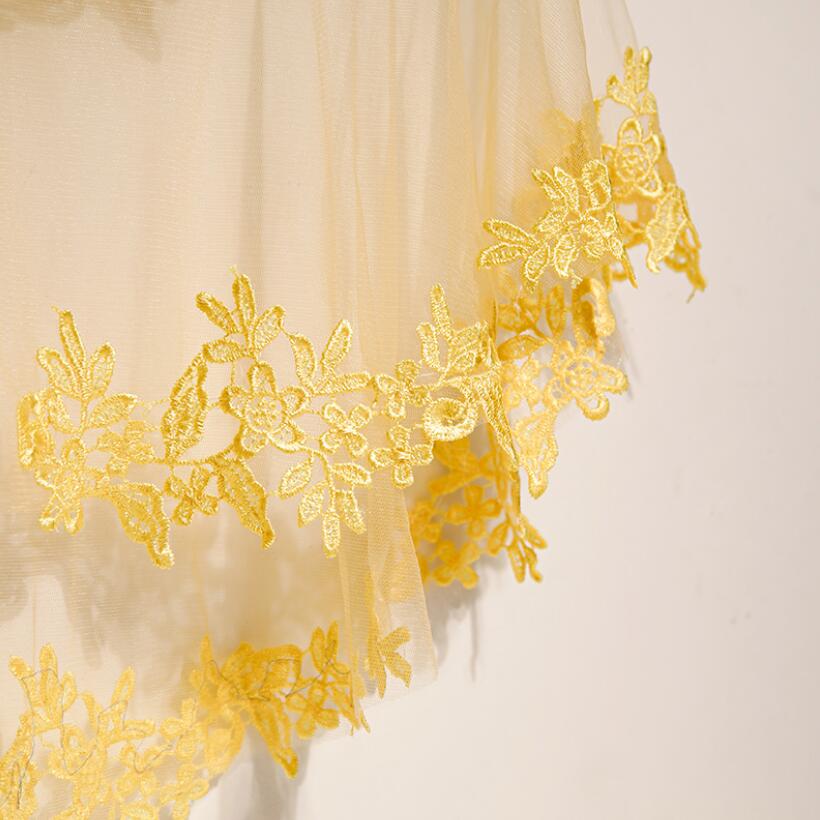 Women's Spring Summer flower e - đánh giá và giá Embroidery Yellow
