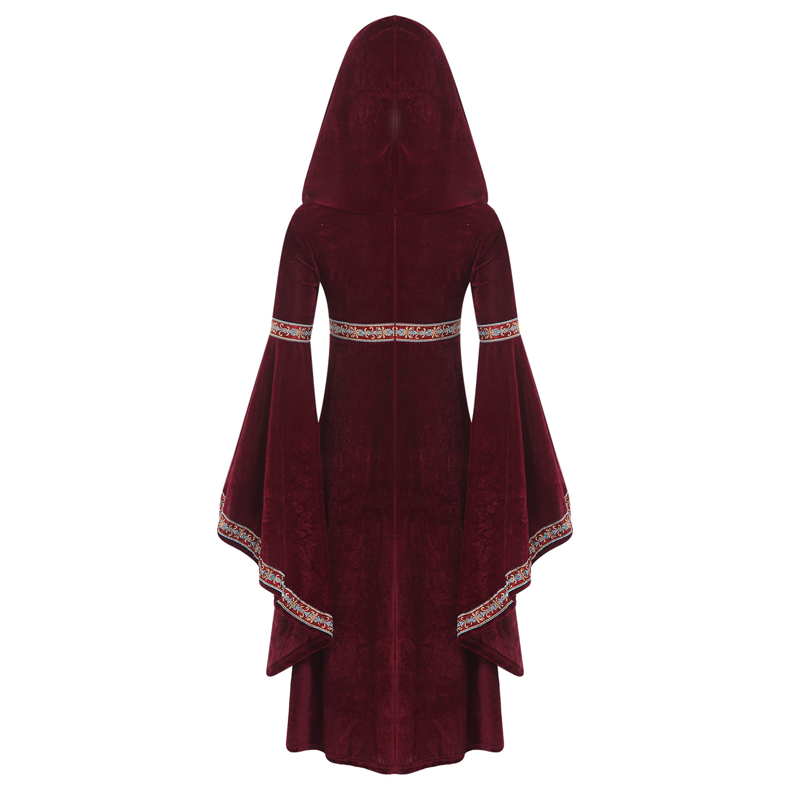 Hooded Medieval Princess Costu - đánh giá và giá Embroidery Motif