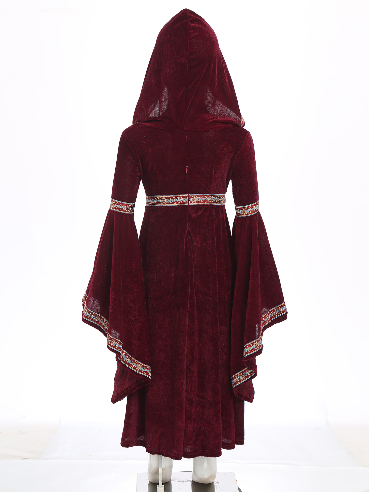 Hooded Medieval Princess Costu - đánh giá và giá Embroidery Motif