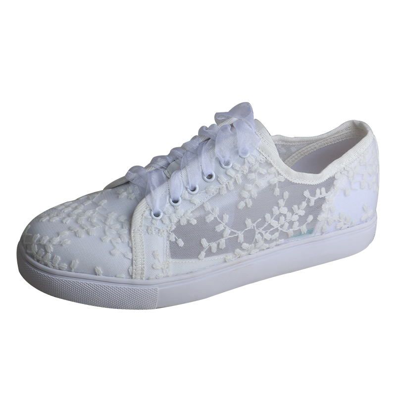 Wedopus White Sneakers for Wom - đánh giá và giá Embroidery Shoes