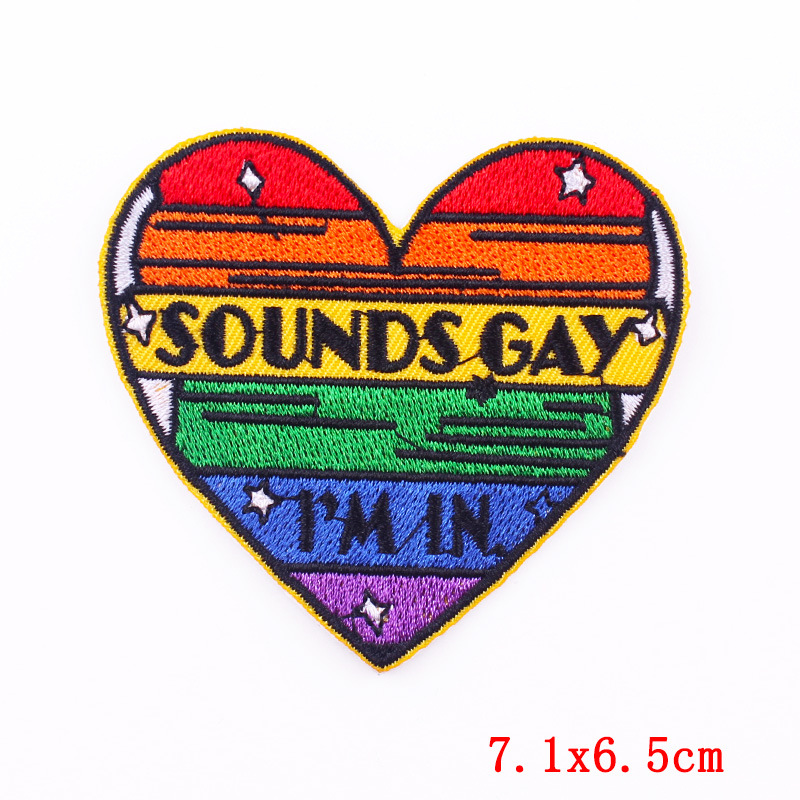Designer Punk Love Heart Iron- - đánh giá và giá Embroidery Design Love