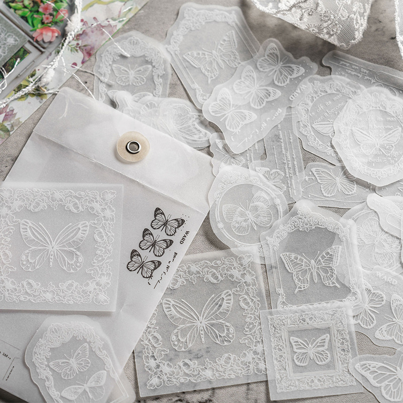 30pcs/lot White Translucent La - đánh giá và giá Embroidery Paper