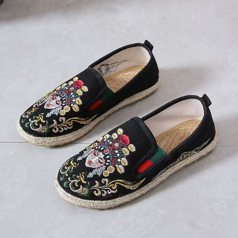 Women Flat Sole Embroidered Cl - đánh giá và giá Embroidery Shoes
