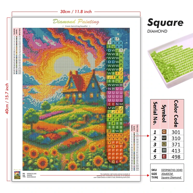 1pc Frameless 5d DIY Diamond A - đánh giá và giá Embroidery Bali