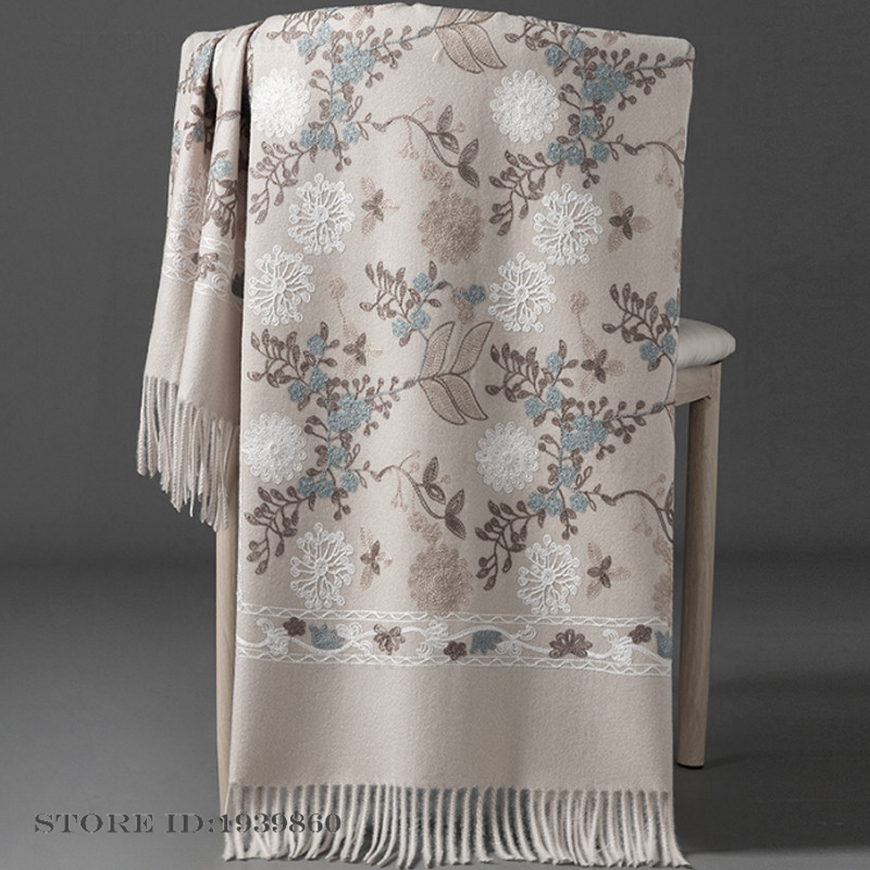 Women's Cashmere Pashmina Scar - đánh giá và giá Embroidery Pashmina