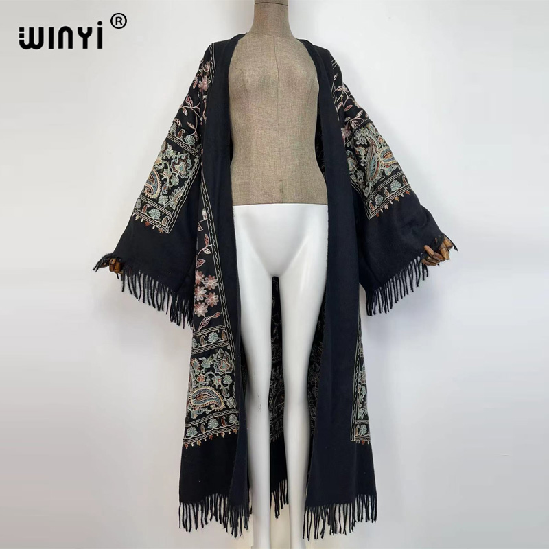 WINYI Mùa Đông Nữ Tua Rua Khăn - đánh giá và giá Embroidery Pashmina