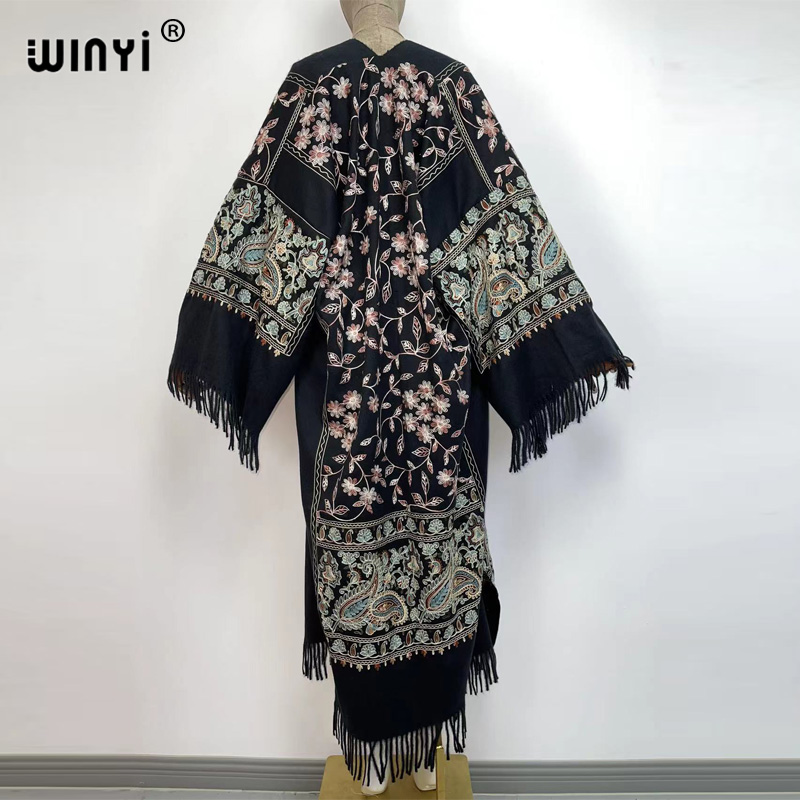 WINYI Mùa Đông Nữ Tua Rua Khăn - đánh giá và giá Embroidery Pashmina