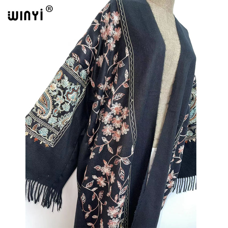 WINYI Mùa Đông Nữ Tua Rua Khăn - đánh giá và giá Embroidery Pashmina
