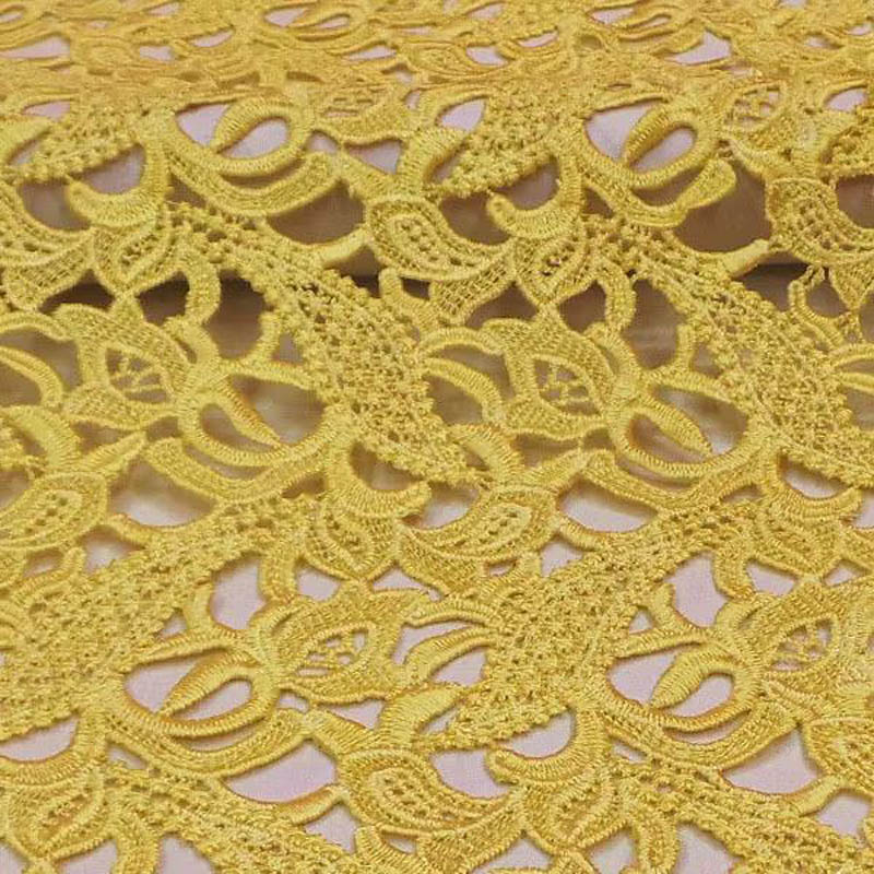 high-end lace cloth yellow ste - đánh giá và giá Embroidery Yellow Dress