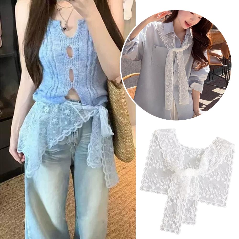 French Lace Shawl Scarf for Wo - đánh giá và giá Embroidery Uniform