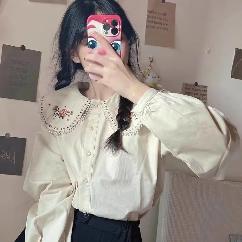 Shirts Women Japan Style Embro - đánh giá và giá Embroidery Design Love