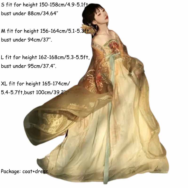 Women's Traditional Chinese Ha - đánh giá và giá Embroidery Yellow Dress