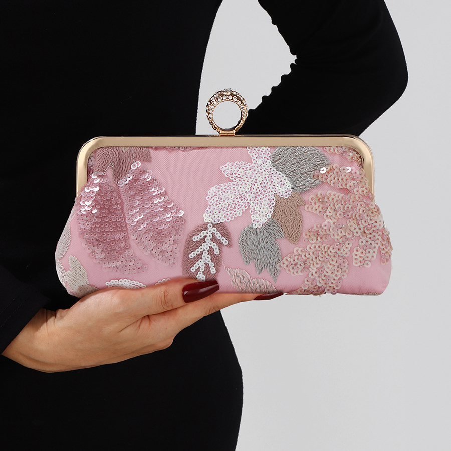 Sequins Embroidery Clutch Bag  - đánh giá và giá Embroidery Bali