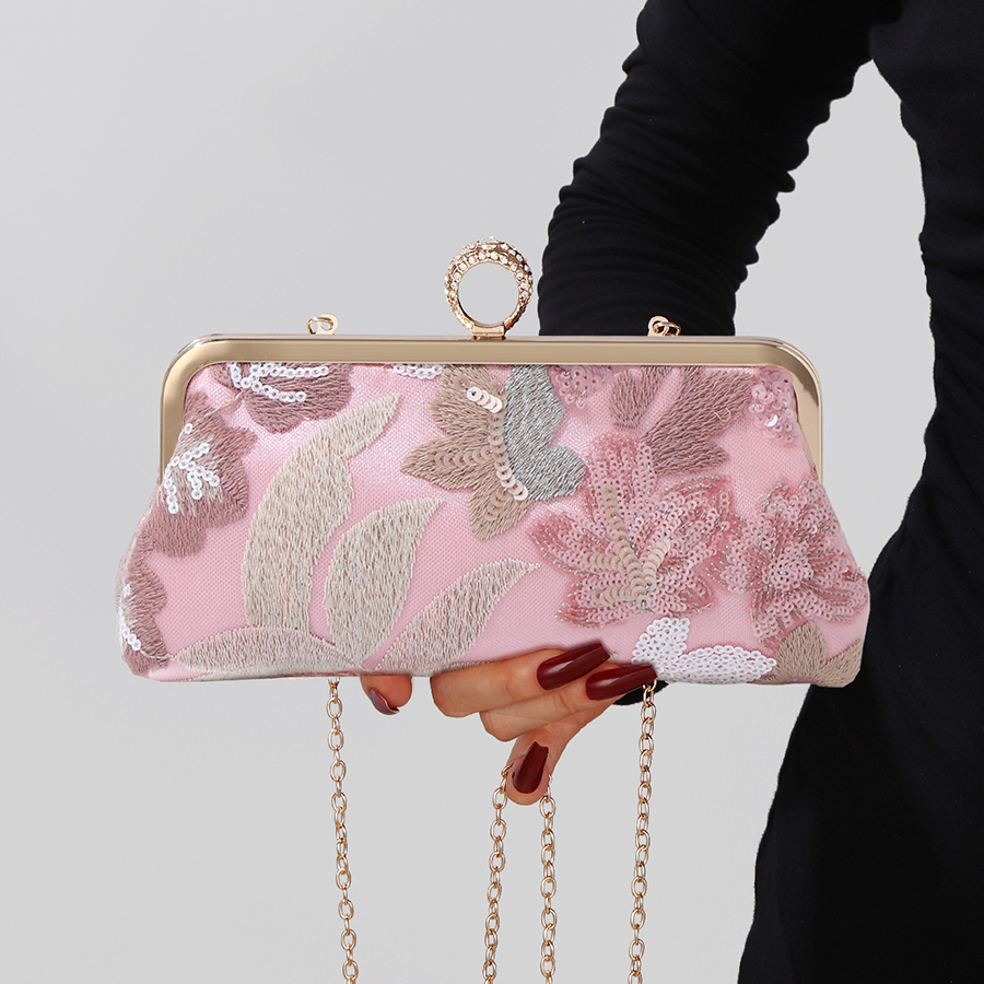 Sequins Embroidery Clutch Bag  - đánh giá và giá Embroidery Bali