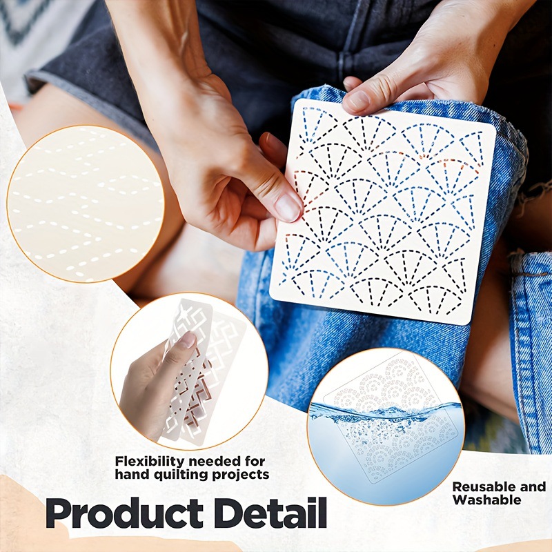 30Pcs Embroidery Templates DIY - đánh giá và giá Embroidery Motif