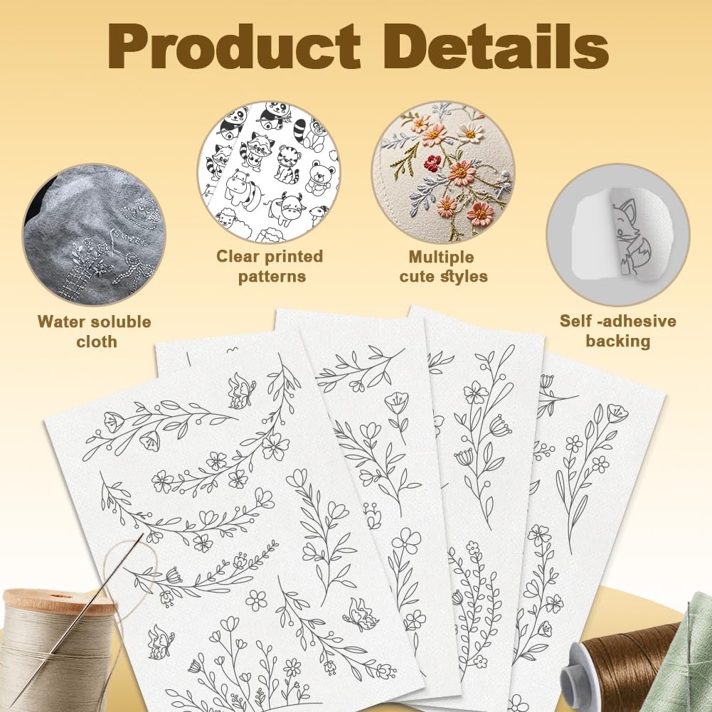 Water Soluble Embroidery Stabi - đánh giá và giá Embroidery Paper