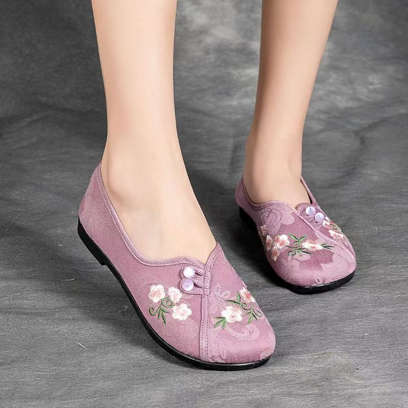 Chinese Style Women Flat sole  - đánh giá và giá Embroidery Shoes