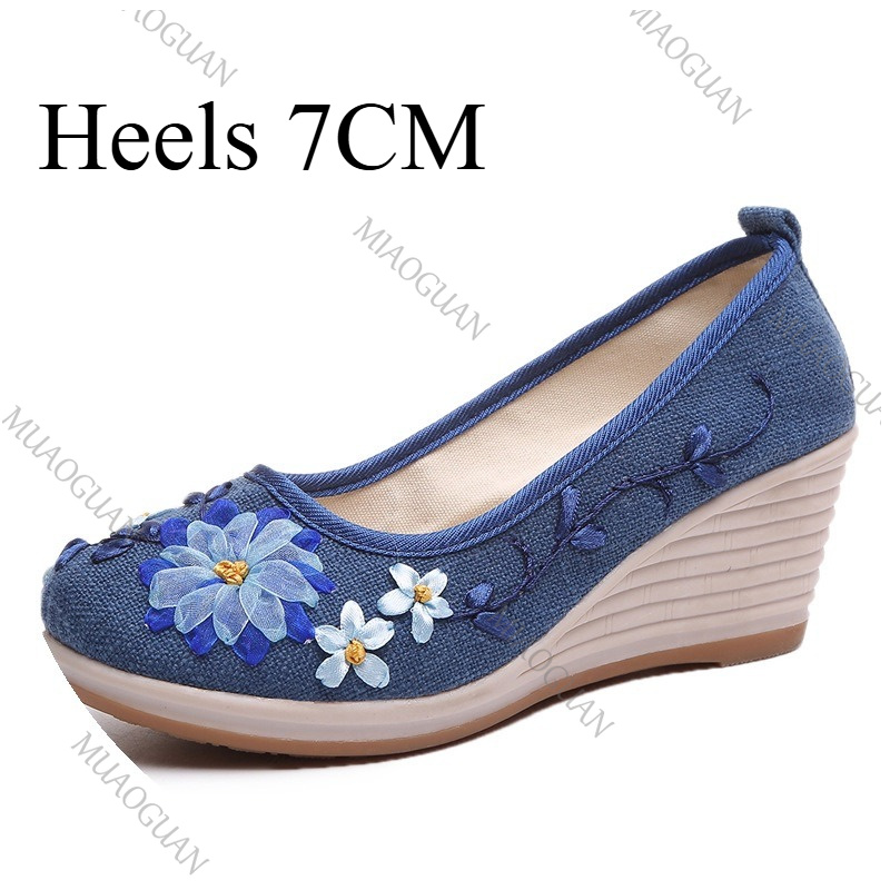 Embroidered Women Comfort Wedg - đánh giá và giá Embroidery Shoes