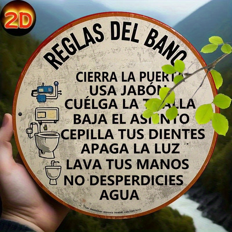 2D Flat, 1pc Spanish Bathroom  - đánh giá và giá Embroidery Wall Art