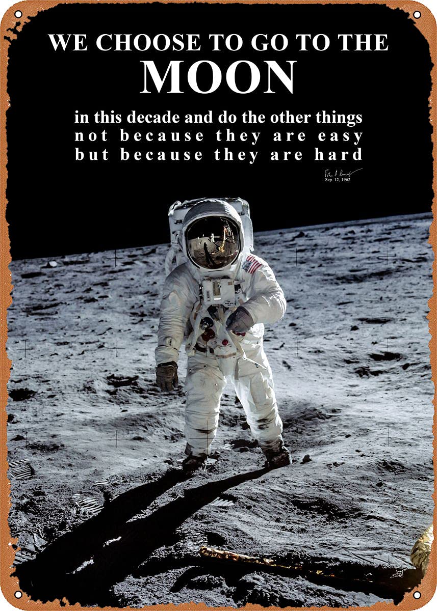 Apollo 11 Moon Landing JFK Met - đánh giá và giá Embroidery Wall Art