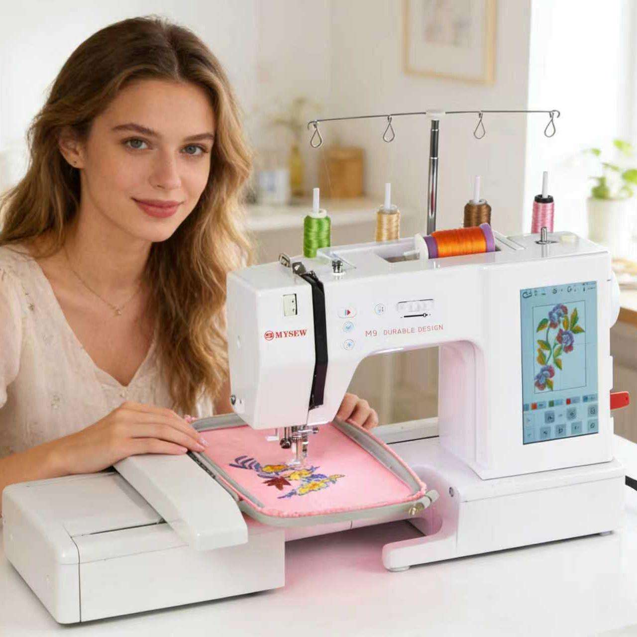 MYSEW M9 Customizable High-Spe - đánh giá và giá Embroidery Machine Computerized