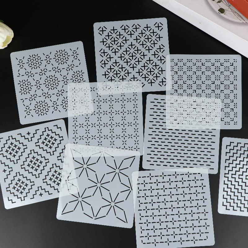 [J]9/32Pcs Sashiko Embroidery  - đánh giá và giá Embroidery Motif