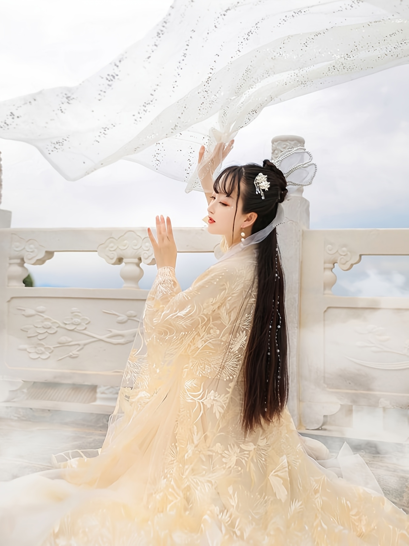 Female Hanfu Traditional Costu - đánh giá và giá Embroidery Yellow
