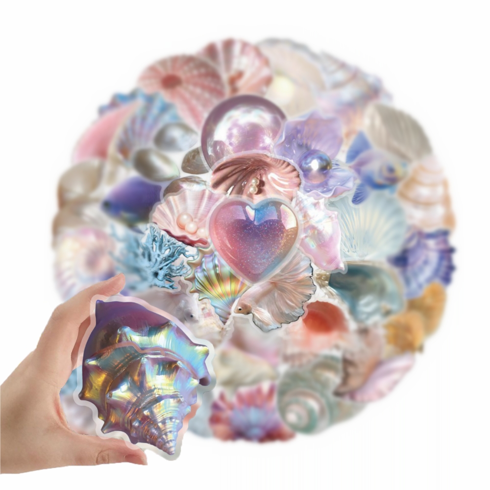 50pcs Cartoon Shell Graffiti S - đánh giá và giá Embroidery Wall Art