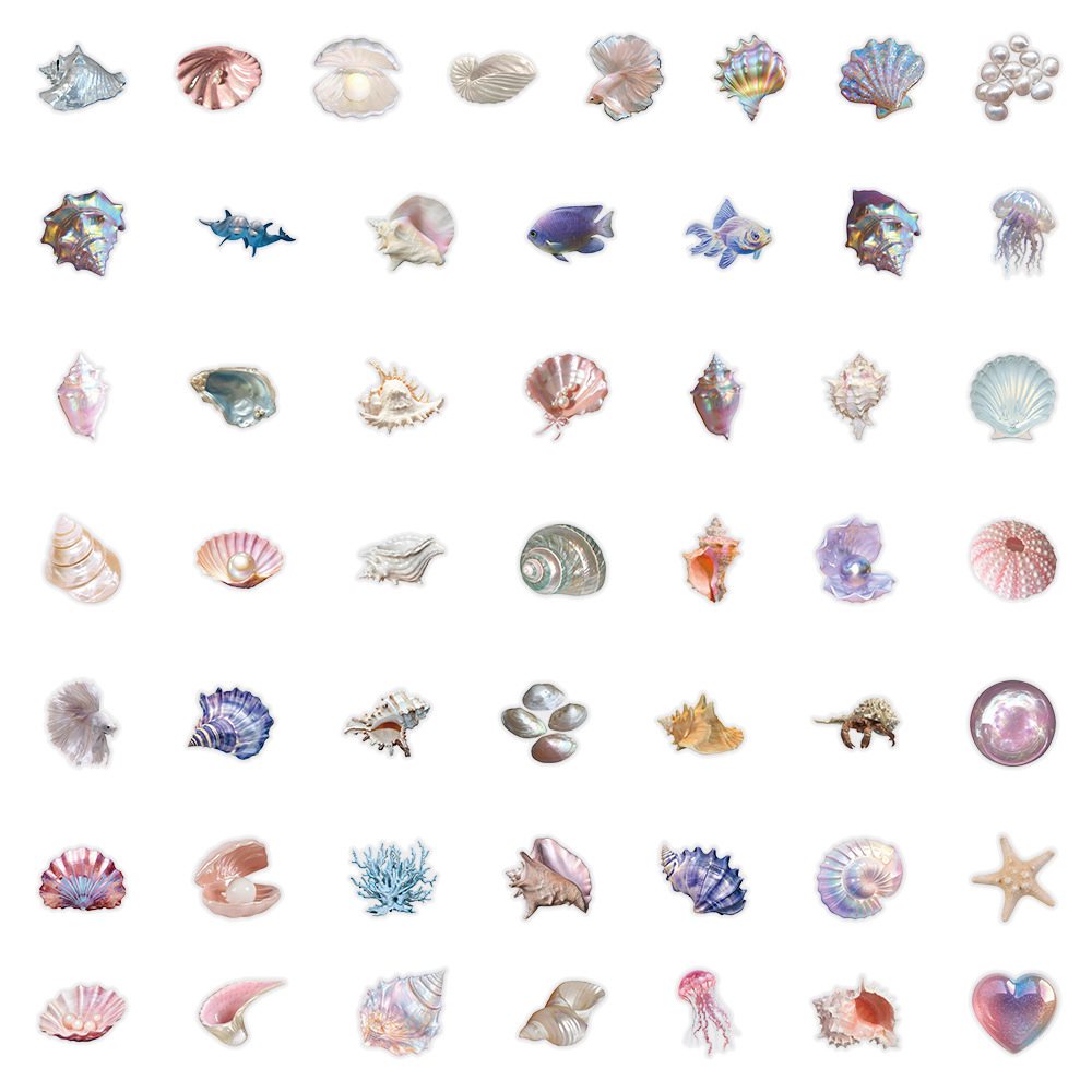50pcs Cartoon Shell Graffiti S - đánh giá và giá Embroidery Wall Art
