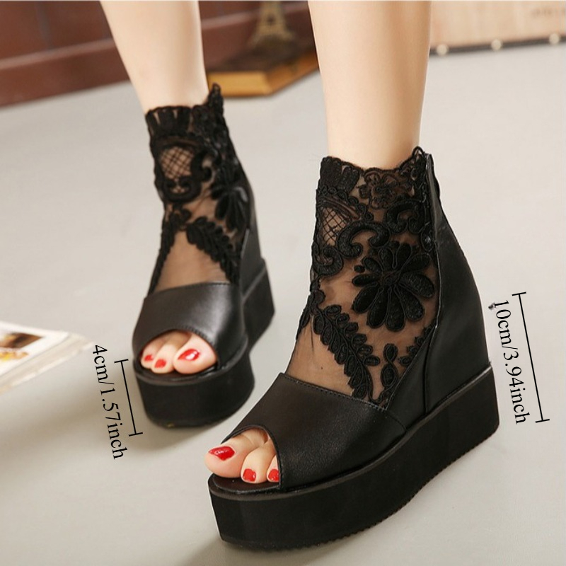 Super High Heels Lace Summer S - đánh giá và giá Embroidery Flower