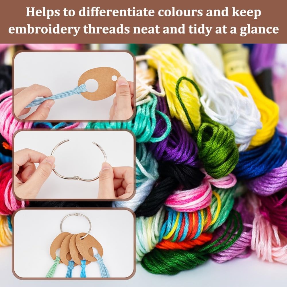 100Pcs Teardrop Floss Thread D - đánh giá và giá Embroidery Paper