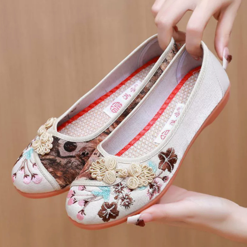 Retro Chinese Style Women Canv - đánh giá và giá Embroidery Shoes