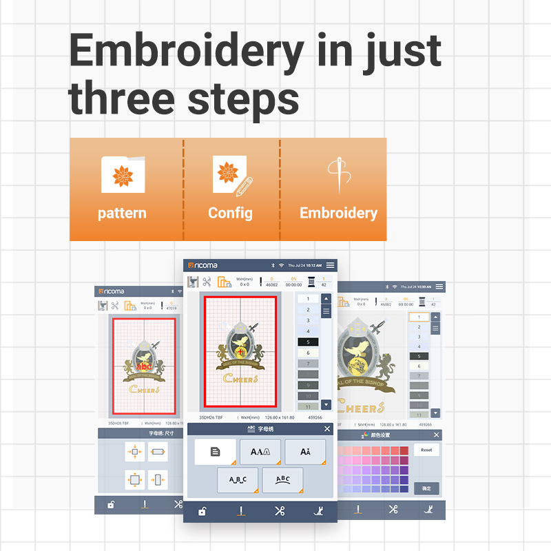 Easy Use Ricoma RSE5000 Househ - đánh giá và giá Embroidery Machine Computerized