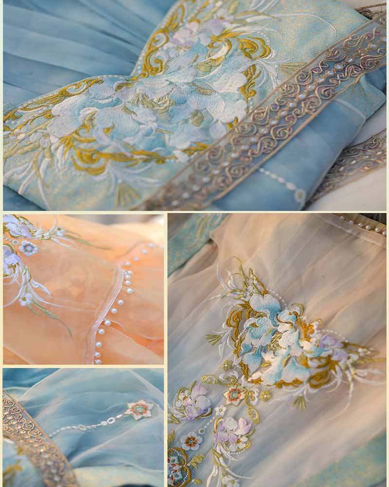 Chinese Hanfu Dress Women Trad - đánh giá và giá Embroidery Yellow Dress