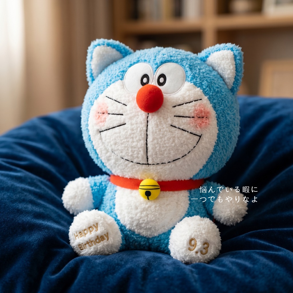 Cute Birthday Version Doraemon - đánh giá và giá Embroidery Design Love